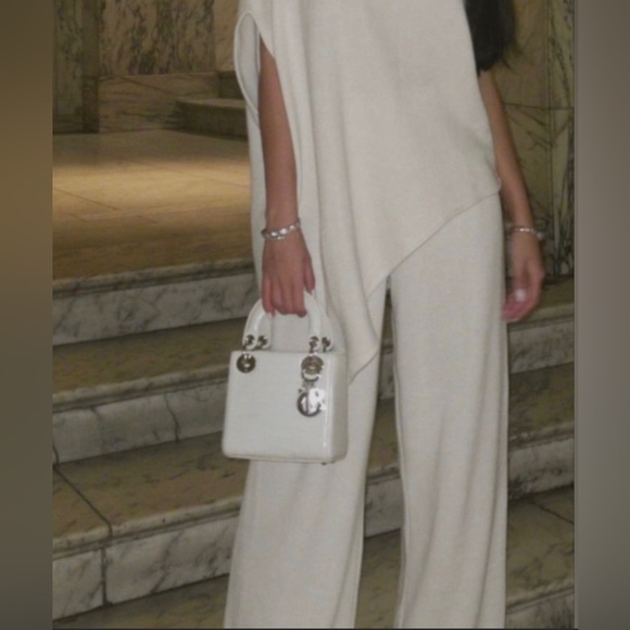 ZARA Set - Ecru Soft Dart Pants (PANTS ONLY) - Picture 3 of 4